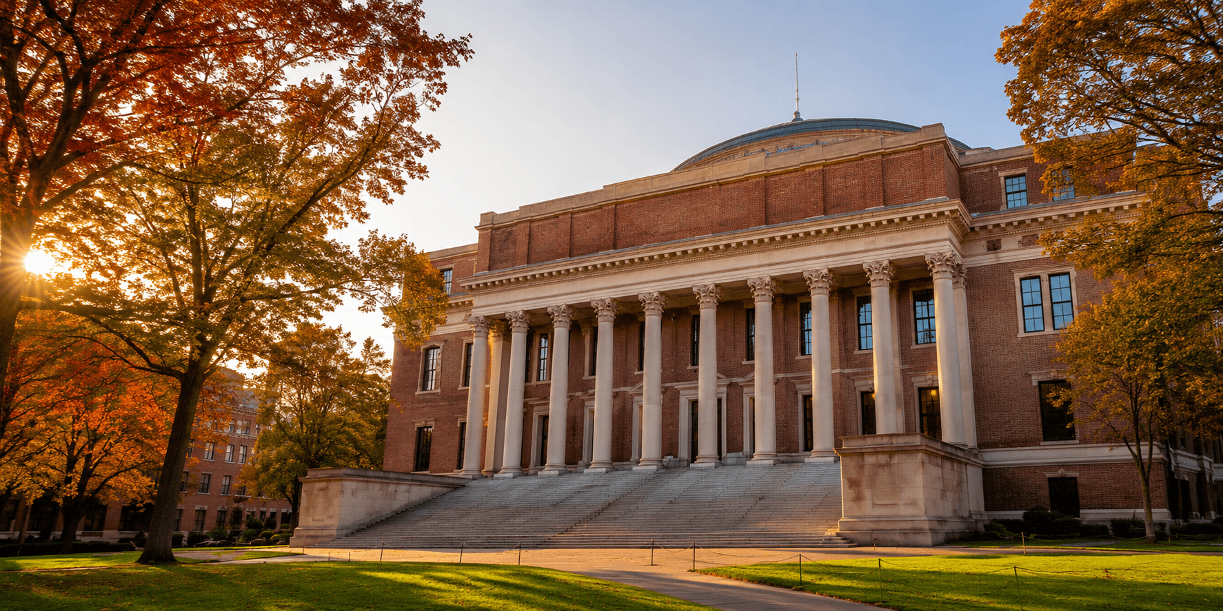 Harvard Widener Library campus architecture
